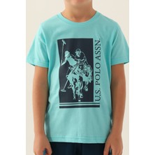 U.S. Polo Assn. Lisanslı Sword Turkuaz Erkek Çocuk Kapri Takım