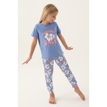RolyPoly Good Açık Indigo Kız Çocuk Pijama Takımı