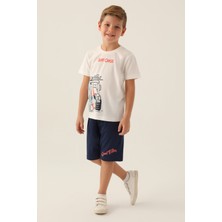 RolyPoly Surf Krem Erkek Çocuk Bermuda Takım
