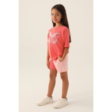 Rolypoly Kız Çocuk Turuncu Şort Takım