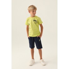 U.S. Polo Assn. Lisanslı Clothing Yeşil Erkek Çocuk Bermuda Takım