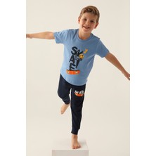 RolyPoly Skate Indigo Erkek Çocuk Pijama Takımı