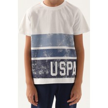 U.S. Polo Assn.  Lisanslı Trilinear Krem Erkek Çocuk Pijama Takımı