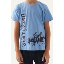 U.S. Polo Assn. Lisanslı To Be Indigo Erkek Çocuk Kapri Takım
