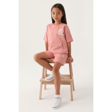 U.S. Polo Assn. Lisanslı Orchid Pembe Kız Çocuk Şort Takım
