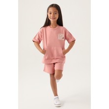 U.S. Polo Assn. Lisanslı Orchid Pembe Kız Çocuk Şort Takım