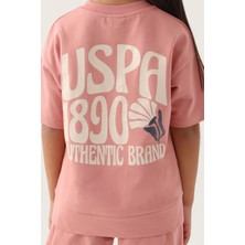 U.S. Polo Assn. Lisanslı Orchid Pembe Kız Çocuk Şort Takım