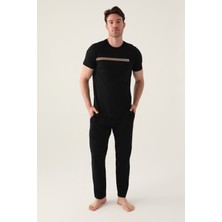 Arnetta Good Siyah Erkek Pijama Takımı
