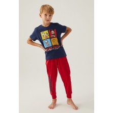 Mickey Mouse Friends Koyu Indigo Erkek Çocuk Pijama Takımı