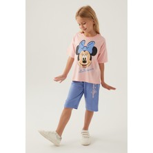 Minnie Mouse Smile Somon Kız Çocuk Kapri Takım