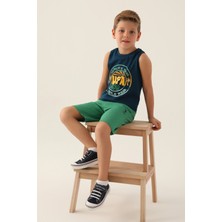 U.S. Polo Assn. Lisanslı Tree Lacivert Erkek Çocuk Bermuda Takım