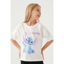 Stitch Oppression Krem Kız Çocuk T-Shirt