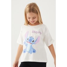 Stitch Oppression Krem Kız Çocuk T-Shirt