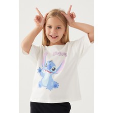 Stitch Oppression Krem Kız Çocuk T-Shirt