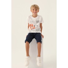 Rolypoly Erkek Çocuk Beyaz Kapri Takım