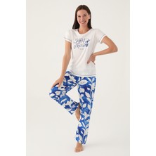 Pierre Cardin Mind Krem Kadın Kısa Kol Pijama Takımı