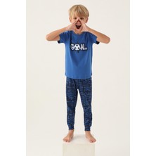 Rolypoly Erkek Çocuk Mavi Pijama Takımı