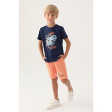 Rolypoly Erkek Çocuk Lacivert Bermuda Takım