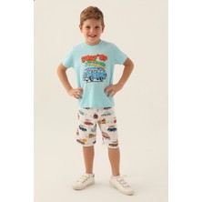 Rolypoly Erkek Çocuk Mavi Bermuda Takım