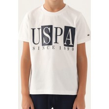 U.S. Polo Assn. Lisanslı Written Krem Erkek Çocuk Bermuda Takım