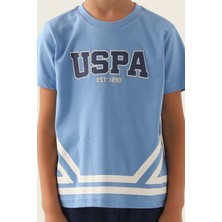U.S. Polo Assn. Lisanslı Est Indigo Erkek Çocuk Bermuda Takım