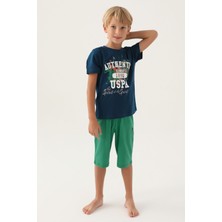 U.S. Polo Assn. Lisanslı Sport Lacivert Erkek Çocuk Kapri Takım