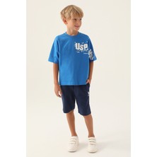 U.S. Polo Assn. Lisanslı Authentic Cobalt Erkek Çocuk Bermuda Takım