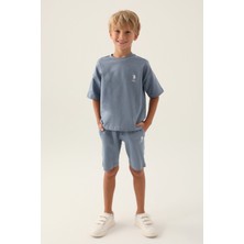 U.S. Polo Assn. Lisanslı Straight Lacivert Erkek Çocuk Bermuda Takım