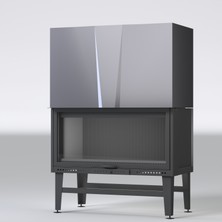 Serra Düz Asansörlü Şömine Haznesi-70 cm