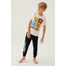 Mickey Mouse Friends Krem Erkek Çocuk Pijama Takımı