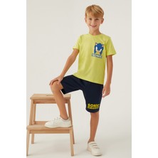 Modern Sonic Return Yeşil Erkek Çocuk Bermuda Takım