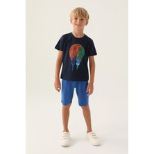 Rolypoly Erkek Çocuk Lacivert Bermuda Takım