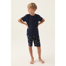 Arnetta Erkek Çocuk Lacivert Bermuda Takım