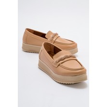 Ccway Kadın  Taşlı  Ayakkabı NUDE CİLT