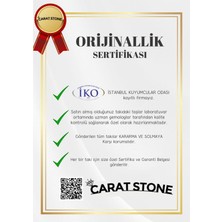 Carat Stone Pırlanta Işıltılı Gümüş Kalp Yüzük 1 Carat