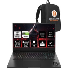 HP Omen 16-WF0031NT Intel Core i7 13700HX 48GB 2TB SSD + 2TB SSD RTX4050/6GB 165Hz 16.1" FHD W11H Taşınabilir Bilgisayar & PER4 Çanta 7Q7Y1EAPN413