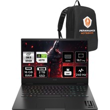 HP Omen 16-WF0007NT Intel Core i9 13900HX 16GB 2TB SSD RTX4070/8GB 240Hz 16.1" QHD FDOS Taşınabilir Bilgisayar & PER4 Çanta 7Q7W3EAPN340