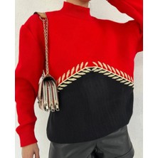 Moday Tesettür Seyran Kazak Triko Başak Desen