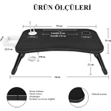 Miletus Laptop Standı Usb'li Çekmeceli Çocuk Çalışma Sehpası Yatak Sehpası Ders Çalışma Masası Ders Masası P