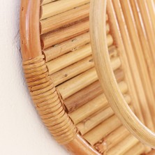 Naturel Home Bohem Rattan Banyo Havlu Askısı, Askılık, Iskandinav, Modern,