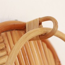 Naturel Home Bohem Rattan Banyo Havlu Askısı, Askılık, Iskandinav, Modern,
