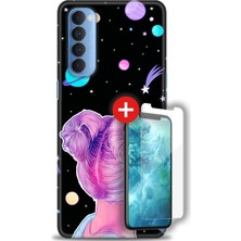 Oppo Reno 4 Pro Kılıf Hd Baskılı Kılıf + 5d Davin Kırılmaz Ekran Koruyucu - x (42)