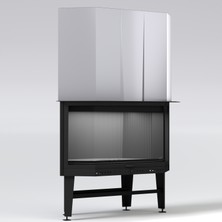 Serra Asansörlü Prizma Şömine Haznesi-90 CM