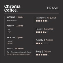 Chroma Coffee Brasil 10 Adet Nespresso Uyumlu Kapsül Kahve %100 Arabica Brezilya