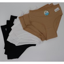 Jiber 9'lu Yüksek Bel Extra Yumuşak ve Extra Esnek Pamuklu Külot Bato Set