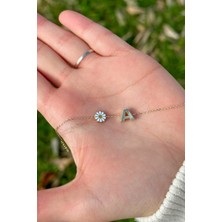 ÇGK KUYUMCULUK Papatya Harf  Zincir Altın Bileklik CGKBLK0074