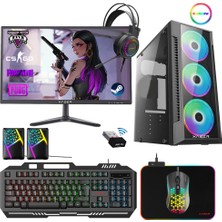 Xaser XSR245 I7 3770 8gb Ram 256GB SSD 4gb RX550 Ekran Kartı 21.5" Monitör Oyuncu Tavsiye Sistem