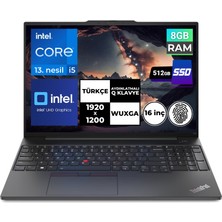 Lenovo Thinkpad E16 Gen1 I5-1335U 8 GB 512 GB SSD 16" Wuxga Freedos 21JN0005TX Bt4