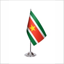 Asya Bayrak Surinam Tekli Masa Bayrağı