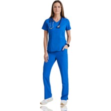 Barco Grey's Anatomy Moto Medikal Giyim Doktor Scrubs Cerrahi Takım Likralı Hastane Üniforması